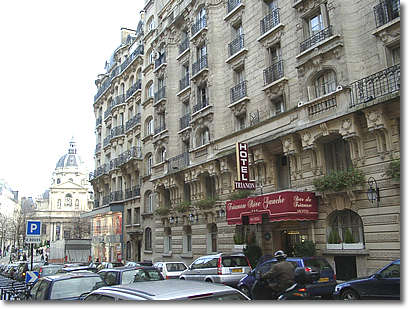 L'hôtel Trianon, 3 rue de Vaugirard à Paris.