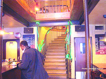 Le café L'Escalier, 105 rue du faubourg Saint Denis.