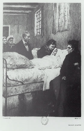Germinie Lacerteux, l'héroïne des Goncourt, à l'hôpital Lariboisière.