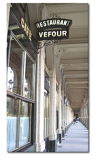 Le restaurant Véfour.
