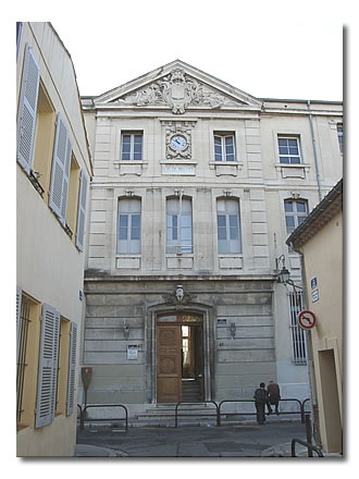 Le collège Bourbon, actuel lycée Mignet, rue Cardinale.