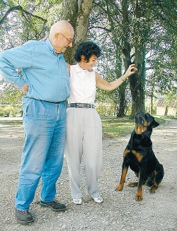 Bernard Clavel et sa femme Josette Pratte
