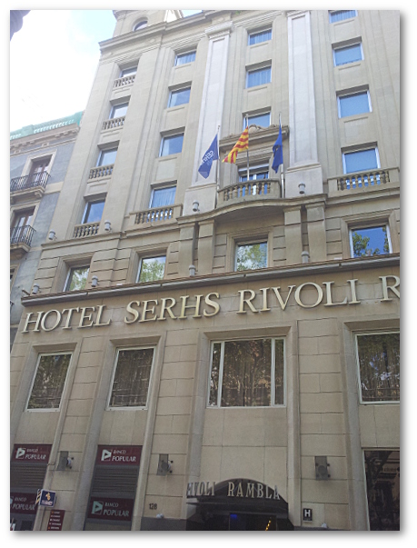 Au 128 La Rambla, l'hôtel Rivoli Rambla, qui était en 1937 un autre siège du POUM